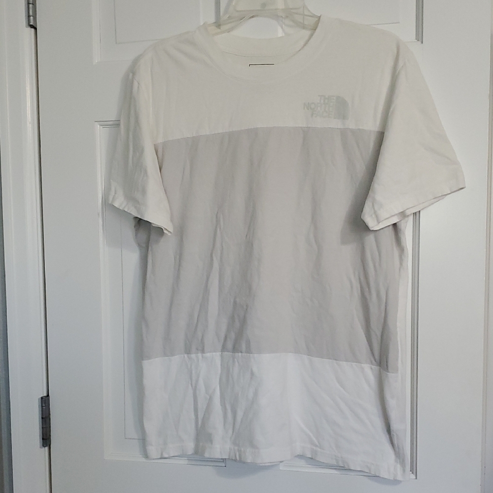 The North Face Men's Sz L White/Gray Tee